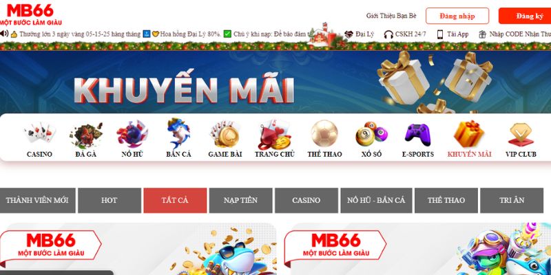 Khuyến Mãi MB66 Khủng